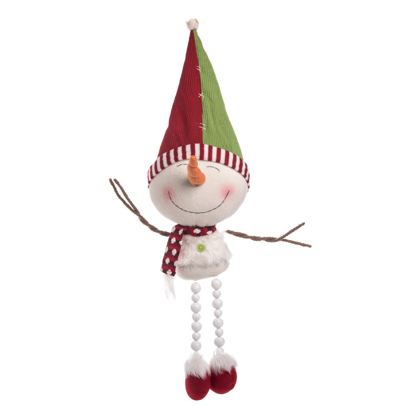 plush snowman shelf sitter